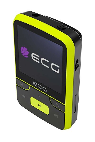 ECG Player Mp3/Mp4, Bluetooth, FM, LCD color 1.54 inch, 32 GB, suport microSD, microfon, galben