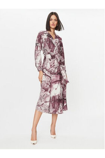 Imperial Women's Casual Dress A9990005Q Burgundy