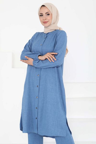 TOFİSA Judge Collar Double Suit Indigo - 27183