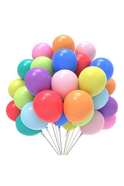 Ropet Set of 50 latex balloons, pastel, 25cm, Ropet