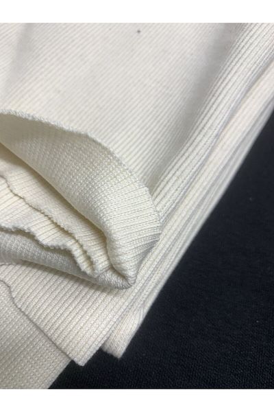 Yiğit Kumaş Beige Camisole (Ribana) Fabric, Piece 100X120 cm