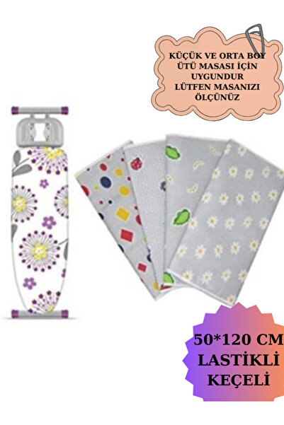 rennway Decorative Patterned Durable Fabric Ironing Board Cover Case Cloth 50*120 cm Elastic