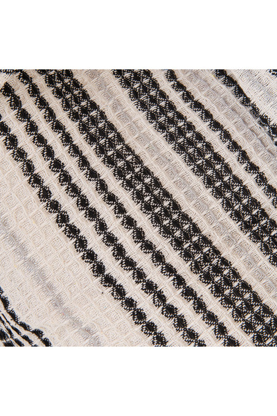 Evidea Soft Radiant Tek Kişilik Pike - Ekru / Siyah - 160x230 cm