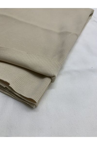 Yiğit Kumaş Beige Camisole (Ribana) Fabric, Piece 65X140 cm