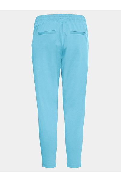 ICHI Pantaloni din material textil pentru femei 20104757 albaștri