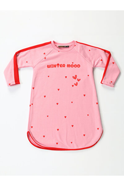 Casabony Winter Mood Pembe Kalın Kız Elbise Beden: 6 Yaş