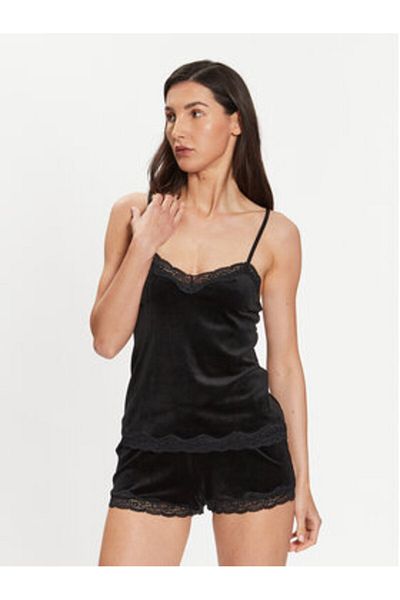 Hunkemöller hunkemoller Top de pijama pentru femei 185927 Negru