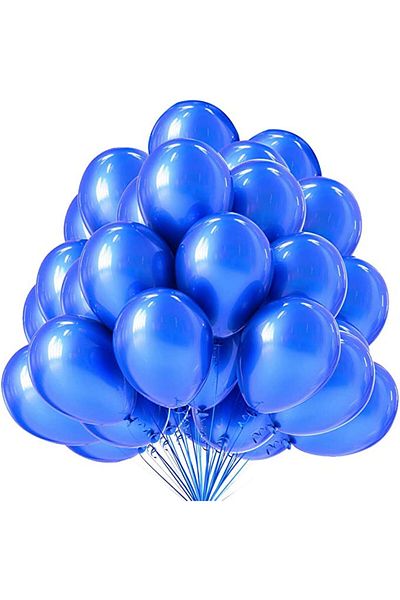 Ropet Set 100 baloane latex, Albastru, 30cm, Ropet