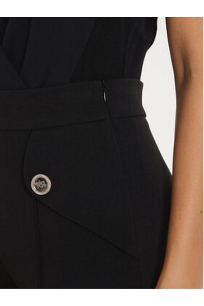 RINASCIMENTO Pantaloni din material textil pentru femei CFC0019594002 Negri