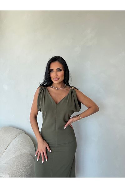LİLA İSTANBUL Rochie de vară cu decolteu în V cu umăr