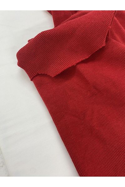 Yiğit Kumaş Red Ribana Fabric, Piece 55X110 cm