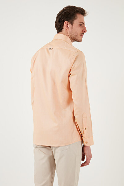 U.S. Polo Assn. U.S. Polo % 100 Pamuk Slim Fit Düğmeli Yaka Logolu Gömlek Erkek GÖMLEK G081SZ0042082904