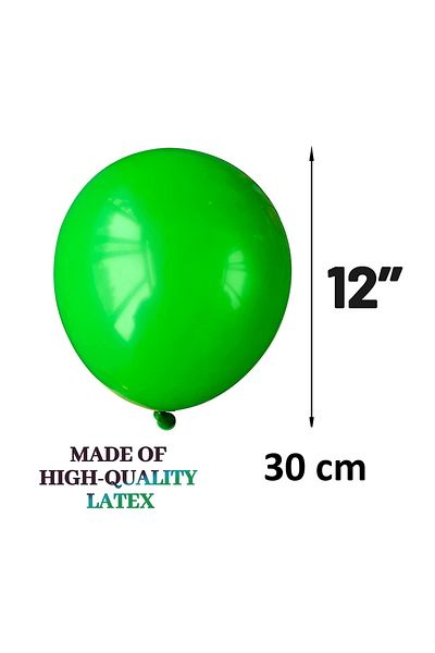 Ropet Set of 25 latex balloons, Green, 30cm, Ropet