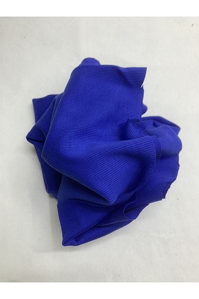 Yiğit Kumaş Saks Blue Camisole (Ribana) Fabric, Piece 75X120 cm