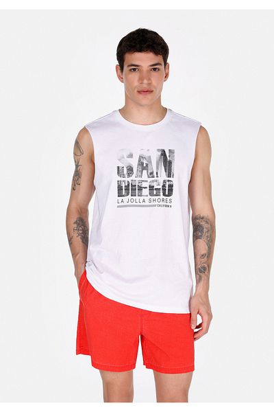 Colin's Regular Fit Men's White Tank Top