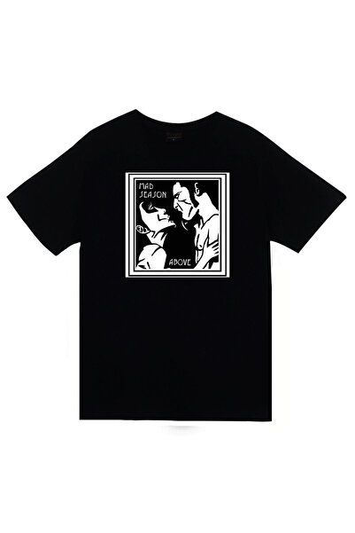 fame-stoned Mad Above Music Group Štampano Unisex 100% pamuk Crna T-shirt