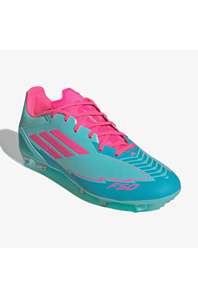 adidas F50 League Messi Erkek Mavi Çim Saha Kramponu
