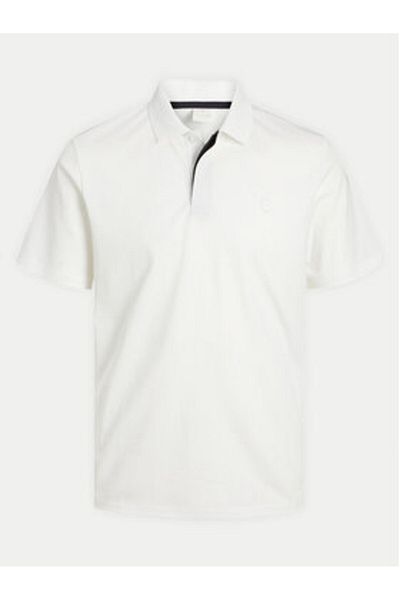 Jack & Jones Tricou polo pentru bărbați Jack Jones 12251180 JPRCCRODNEY Alb