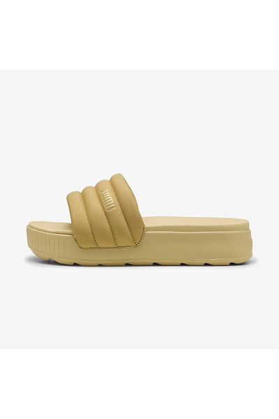 Puma Karmen Slide Puffy Aqua Women's Beige Slippers