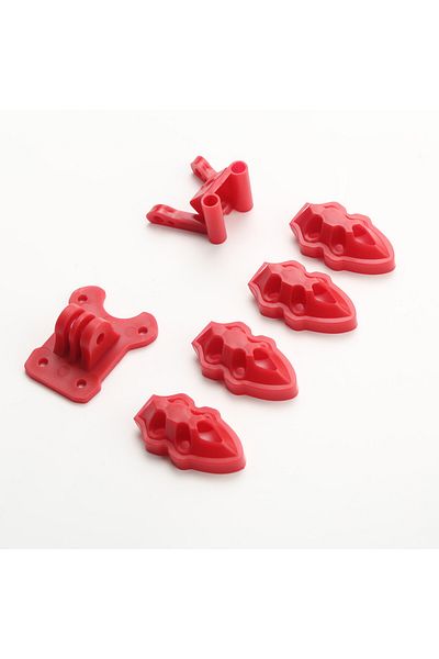 Choice Red 3D Printed Printing TPU Parts GOPRO Camera Mounting/Antenna/Motor Mounting Base for FPV Mark4 HD
