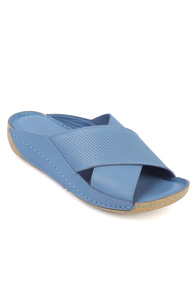Capone Outfitters Papuci de damă Nissa cu bretele încrucișate din piele confort anatomici