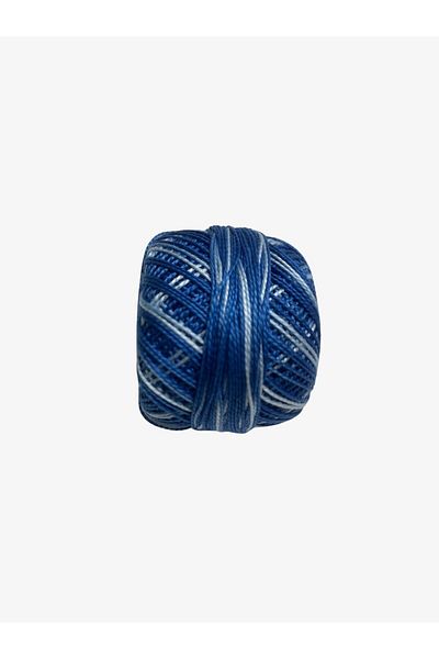 Yiğit Kumaş Embroidery Thread (Etamine Thread) Anchor No:8 Marbled Indigo Color 1211