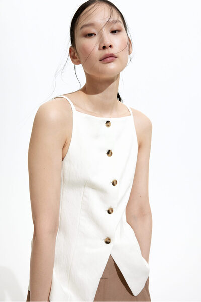 H&M Beli Daralan Kesimli Yelek