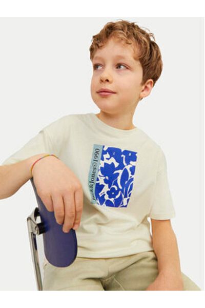 Jack & Jones jack jones junior Boy T-Shirt 12257641 Ecru