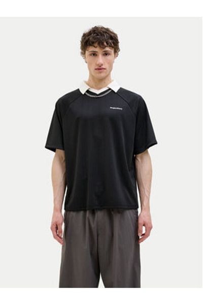 Jack & Jones Tricou polo pentru bărbați Jack Jones 12276758 Negru
