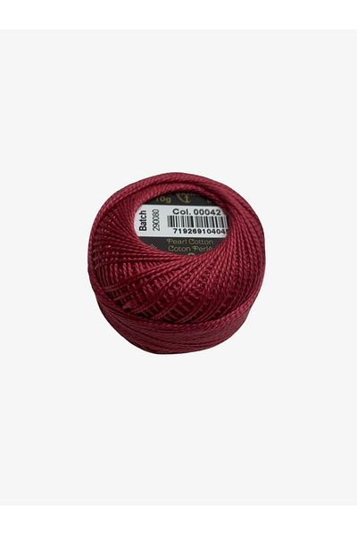 Yiğit Kumaş Embroidery Thread (Etamine Thread) Anchor No:8 Cherry Color 42