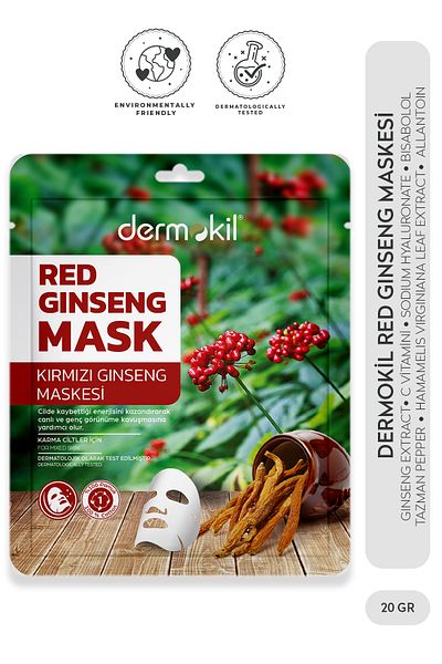 Dermokil Red Ginseng Mask Red Ginseng Mask 20 Gr