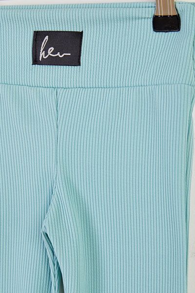 TOFİSA Girl's Mint Raised Spanish Leg Trousers - 26467