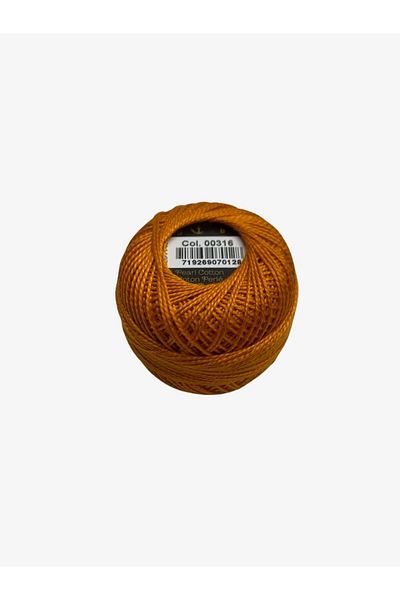 Yiğit Kumaş Embroidery Thread (Etamine Thread) Anchor No:8 Orange Color 316
