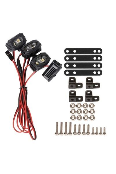 Choice 4Pc Lights E RC Bright LED Lights Headlight Spotlight for 1/10 RC Car Crawler Axial Traxxas TRX4 TRX