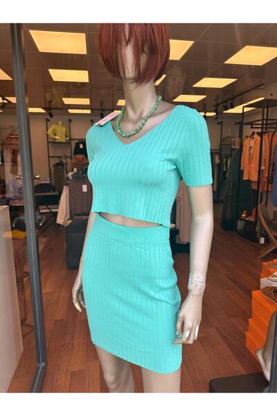 DOLCE QUEEN Women's Blouse-Skirt Mini Set