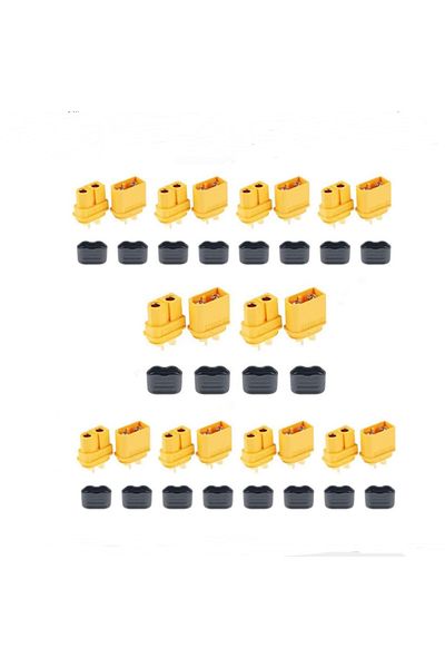 Choice 10 Pairs XT60H 5/10 Pairs XT60H connector plug with Sheath Housing Female / male XT60 plug for RC L