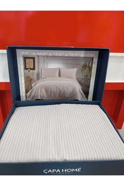 HİKMET ÇAPA HOME Single Person Premium Quality Multi-Purpose Pique and Single Pillow Case & Bed Cover 240X175