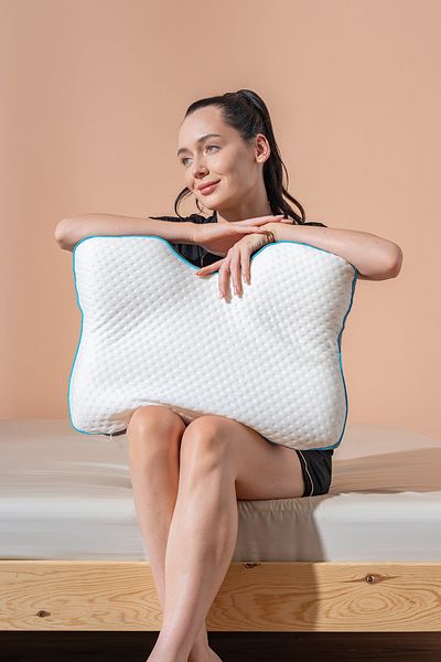Softlife Orthopedic Visco Pillow Snoring Pillow with Neck Support 55X40X12/10 cm