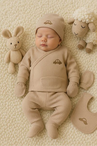 Necix's Baby Newborn Organic Natural 5-Piece Hospital Discharge Set Ncxhospital