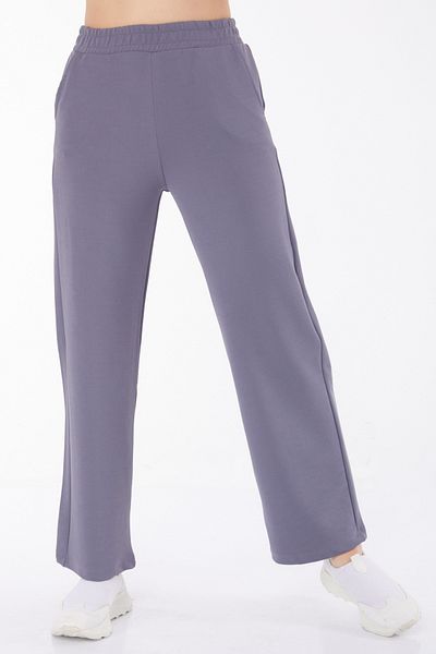 TOFİSA Pantaloni largi cu buzunare afumati - 25796