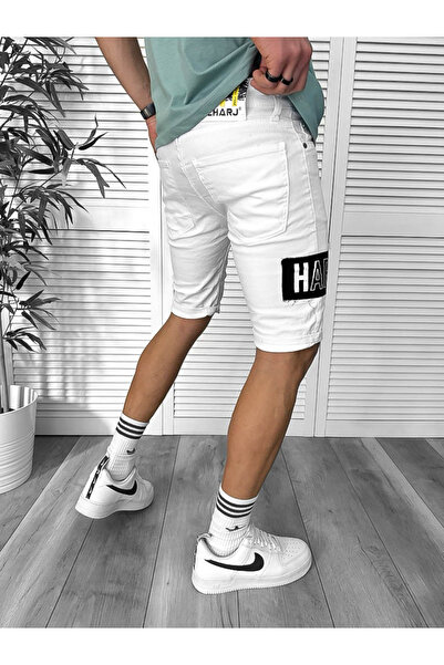 dehaine Men's slim fit faded jeans, 4601, white