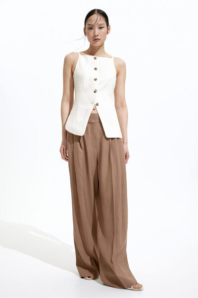 H&M Beli Daralan Kesimli Yelek