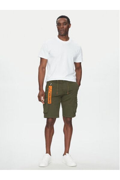 Indicode Pantaloni scurți din material textil kaki pentru bărbați INPEARL 70-762