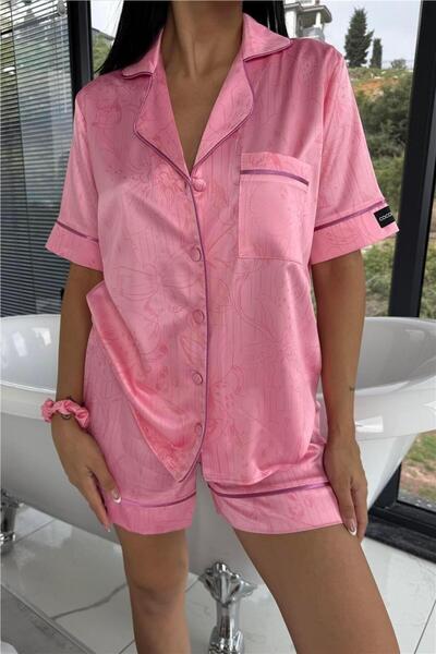 COCCOLARSI Colori Del Mondo Saten Kısa Pijama Takımı CDM2259