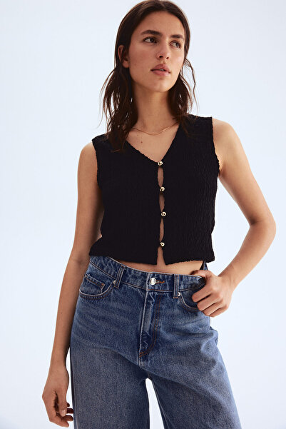 H&M Tekstüre Jarse Yelek