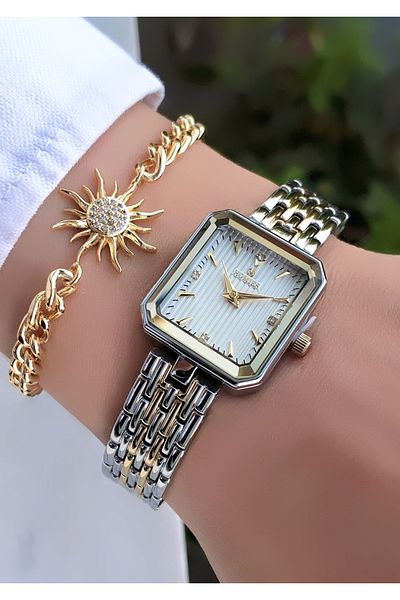 Homies Original New Season Square Case Women's Watch with Bracelet Gift