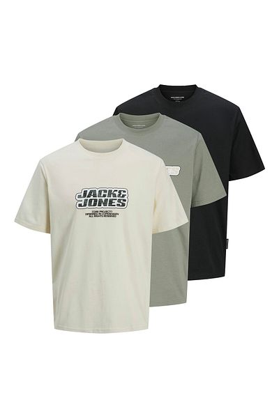 Jack & Jones Jack Jones Set de 3 tricouri pentru bărbați 12284772 Colorat
