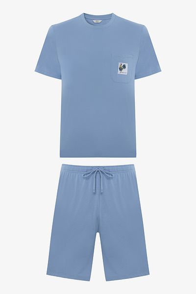 Penti Set pijama Blue Rooster Blue Shorts