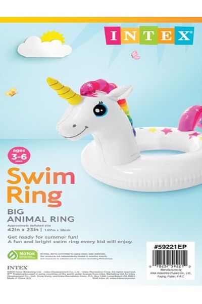 Intex Animal-Themed Inflatable Pool Rings – Fun Floating Swim Tubes