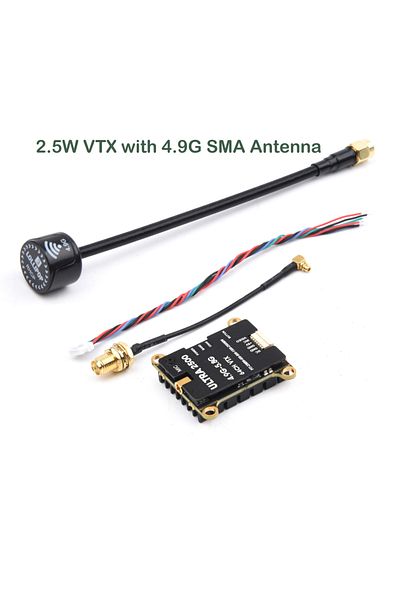 Choice 2.5W with 4.9G SMA NEW 64CH 4.9G-5.8G 1.6W / 2.5W FPV VTX Transmitter with antenna For Long Range FP